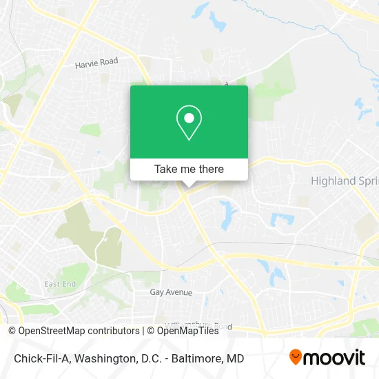 Chick-Fil-A map