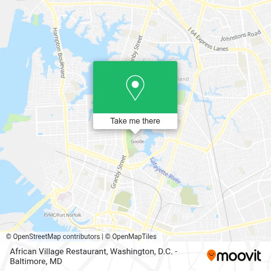 African Village Restaurant map