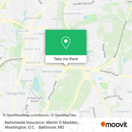 Nationwide Insurance: Martin G Madden map