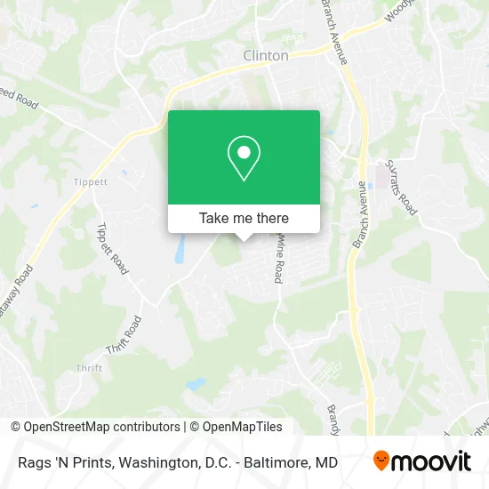 Rags 'N Prints map