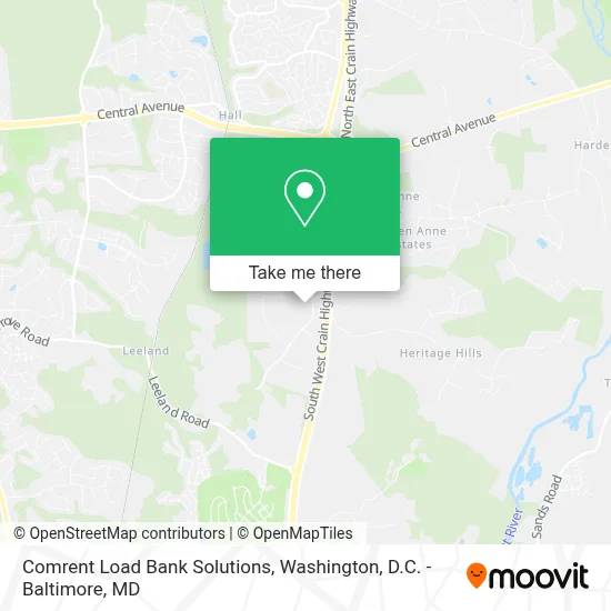 Comrent Load Bank Solutions map