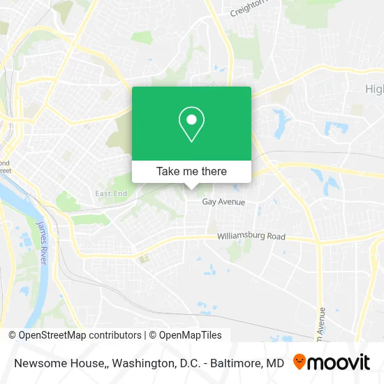 Newsome House, map