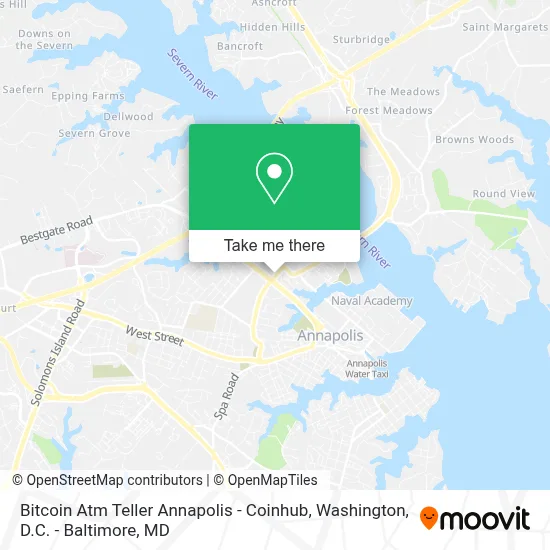 Bitcoin Atm Teller Annapolis - Coinhub map