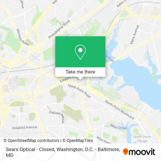Sears Optical - Closed map