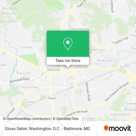 Gloss Salon map