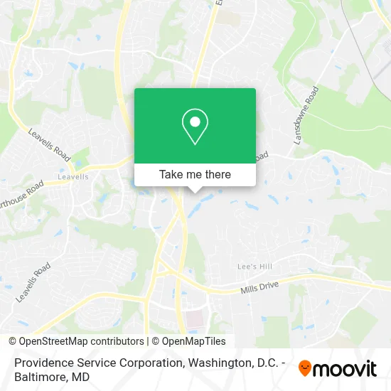 Providence Service Corporation map