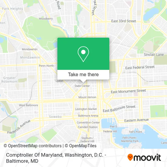 Comptroller Of Maryland map