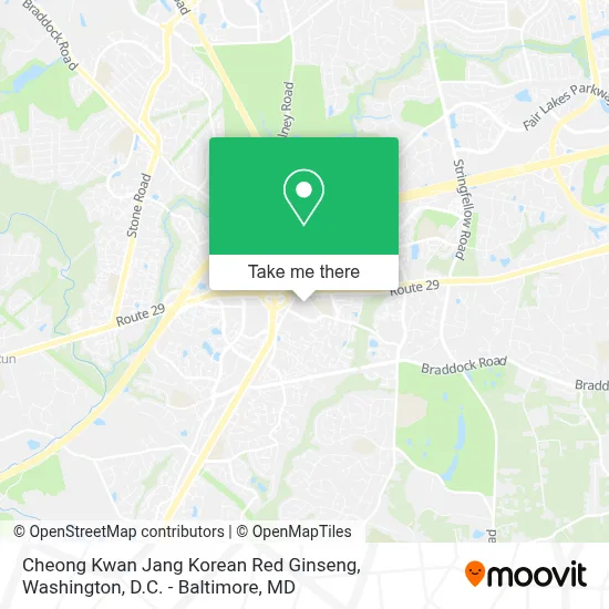 Cheong Kwan Jang Korean Red Ginseng map