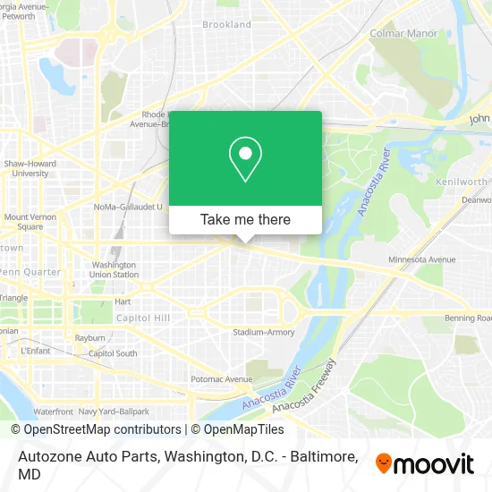 Autozone Auto Parts map