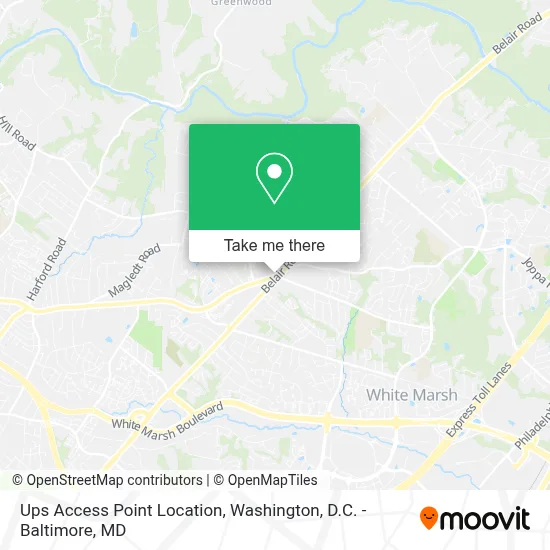 Ups Access Point Location map