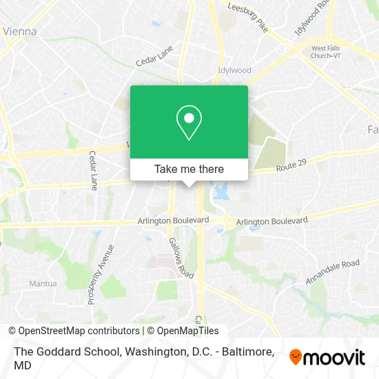 The Goddard School map