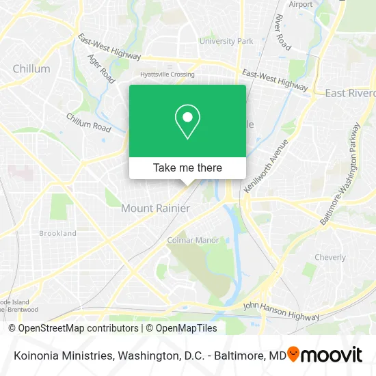 Koinonia Ministries map