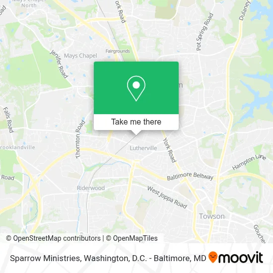 Sparrow Ministries map