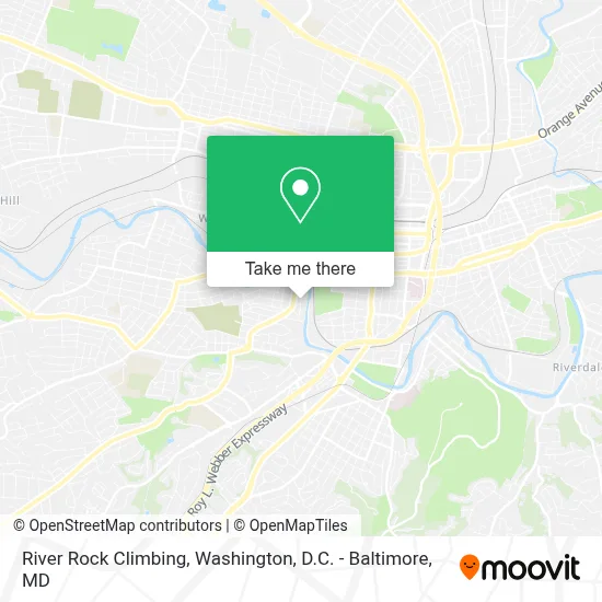 River Rock Climbing map