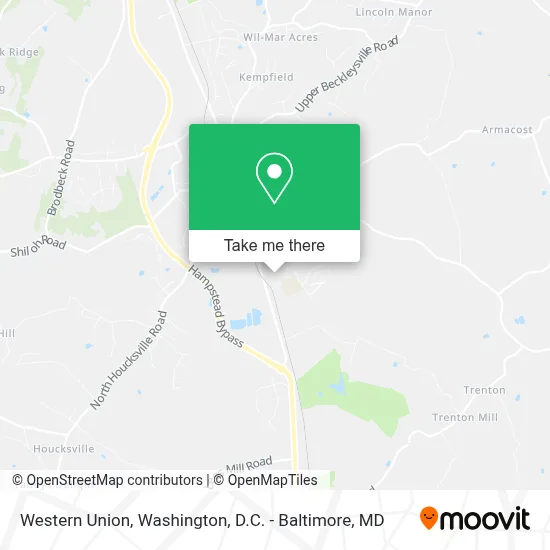 Western Union map
