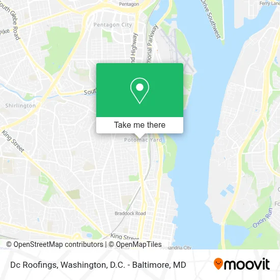 Dc Roofings map