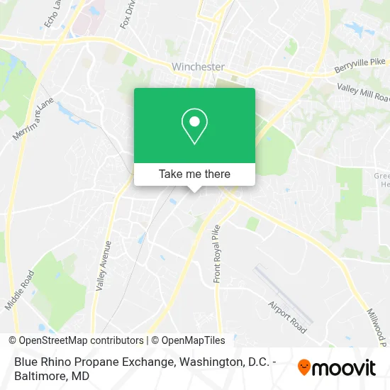 Blue Rhino Propane Exchange map
