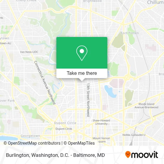 Burlington map