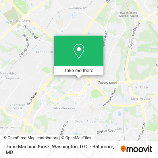 Time Machine Kiosk map