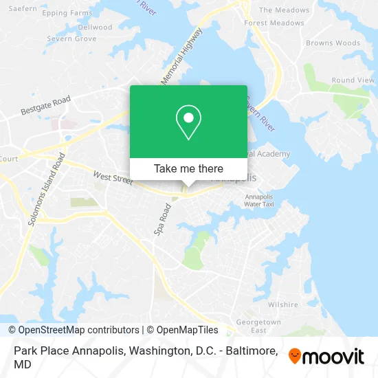 Park Place Annapolis map