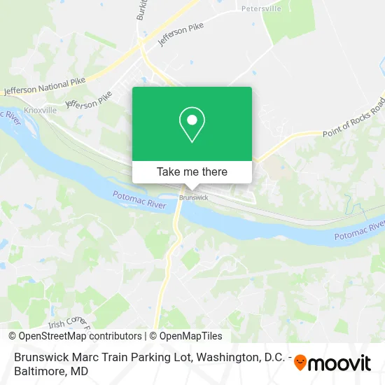 Brunswick Marc Train Parking Lot map