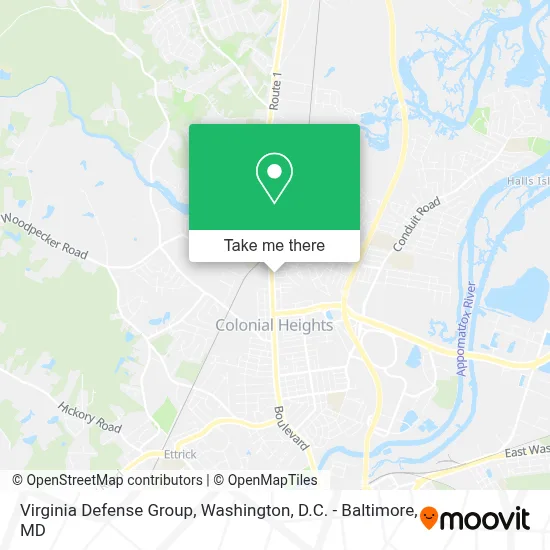 Virginia Defense Group map