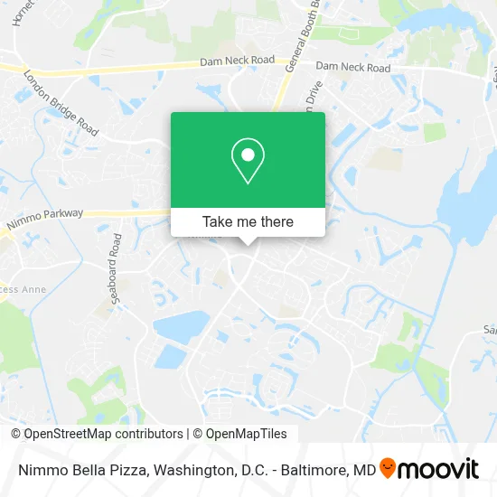 Nimmo Bella Pizza map