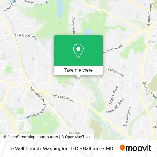 The Well Church map