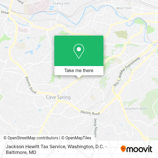 Jackson Hewitt Tax Service map