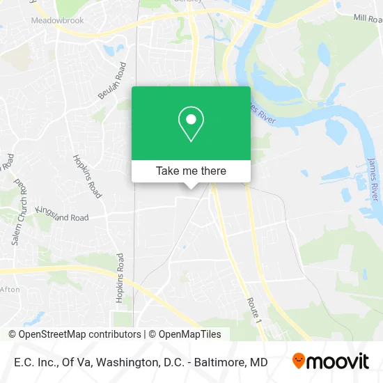 E.C. Inc., Of Va map