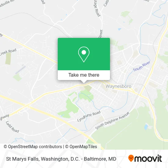 St Marys Falls map