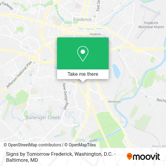 Signs by Tomorrow Frederick map