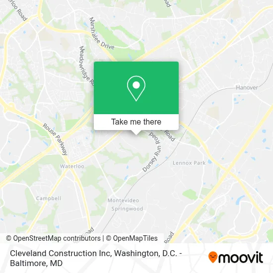 Cleveland Construction Inc map