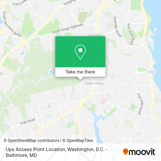 Ups Access Point Location map