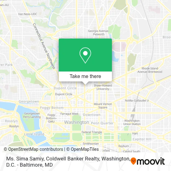 Ms. Sima Samiy, Coldwell Banker Realty map