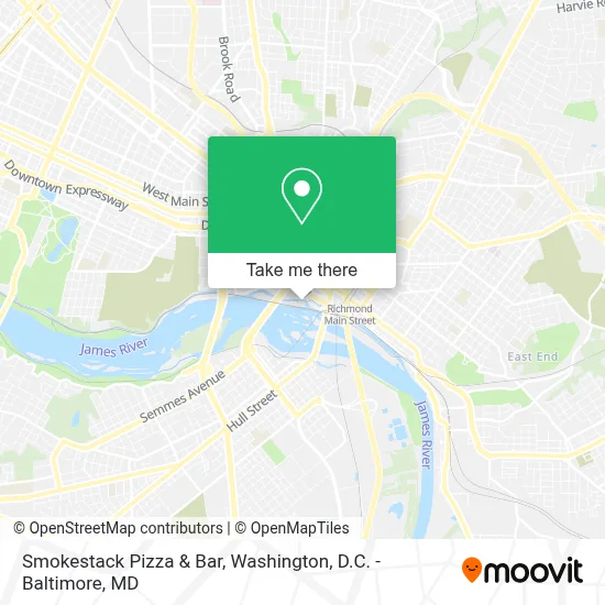Smokestack Pizza & Bar map