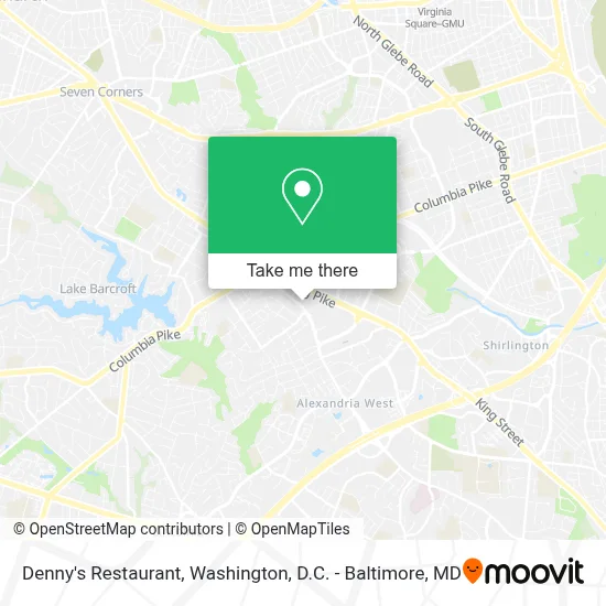 Denny's Restaurant map