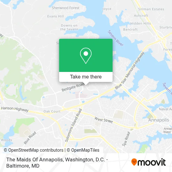 The Maids Of Annapolis map
