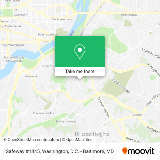 Safeway #1445 map