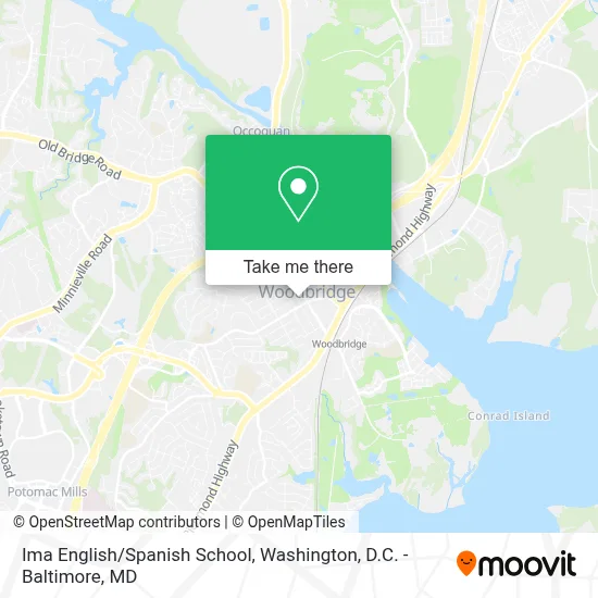 Ima English/Spanish School map