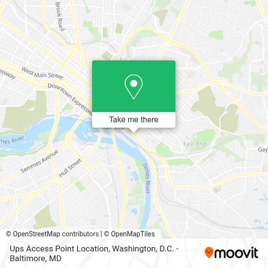 Ups Access Point Location map
