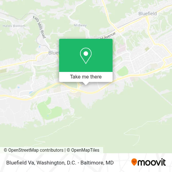 Bluefield Va map