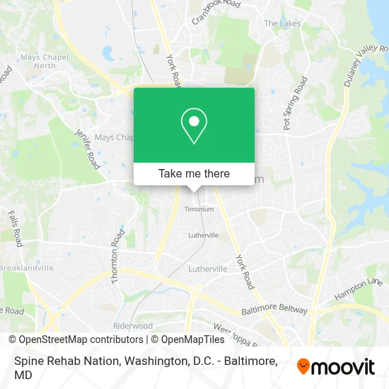 Spine Rehab Nation map