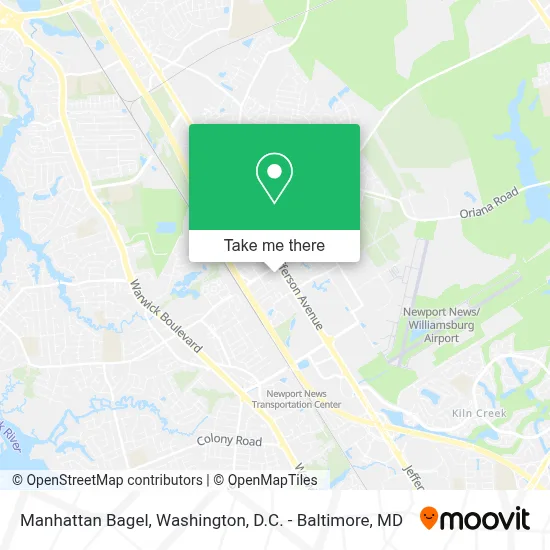 Manhattan Bagel map