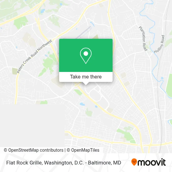 Flat Rock Grille map