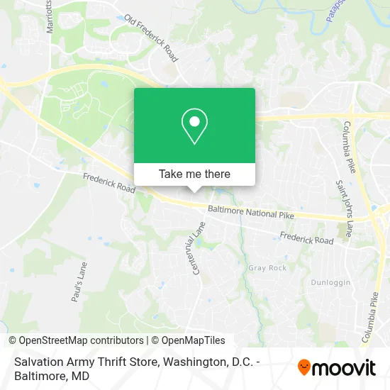 Salvation Army Thrift Store map