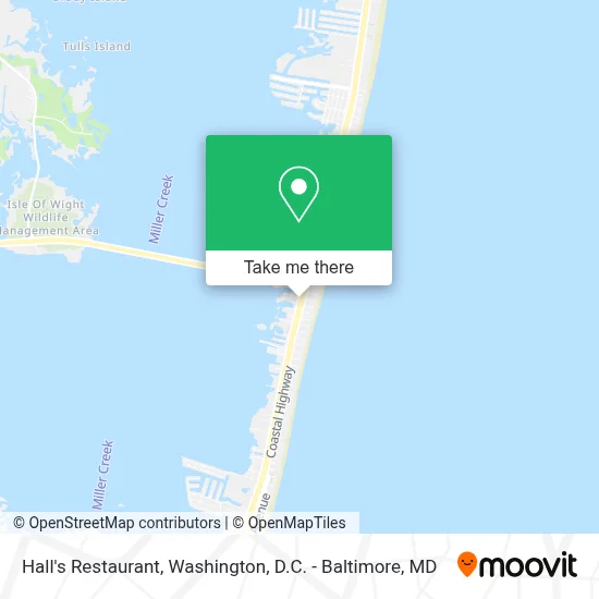 Hall's Restaurant map