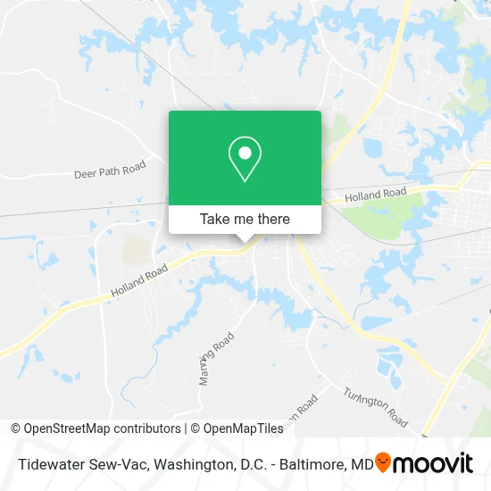 Tidewater Sew-Vac map