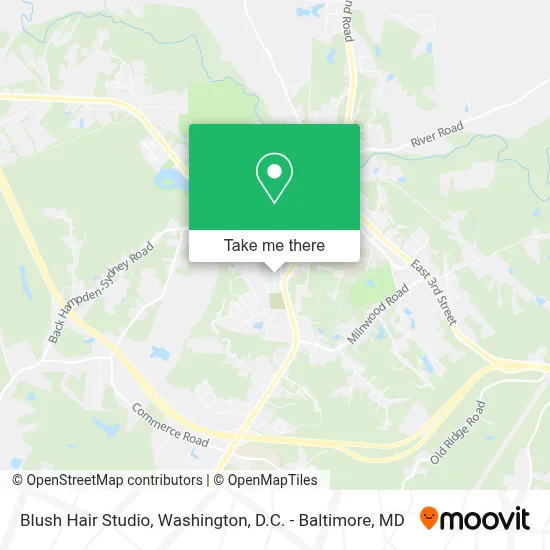 Blush Hair Studio map