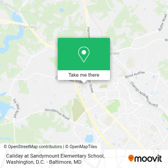 Caliday at Sandymount Elementary School map